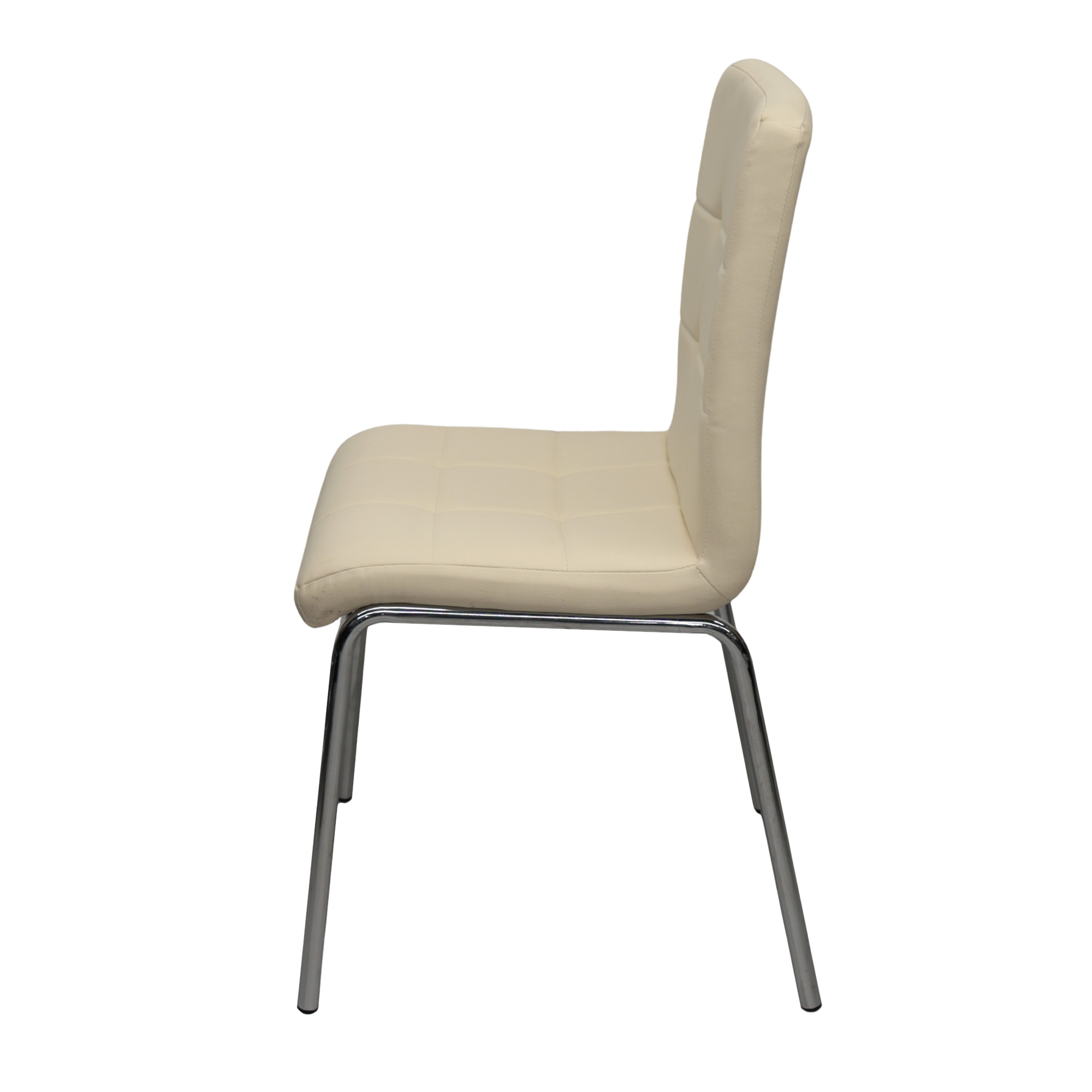Стул CL-06 White-Mat+Chrome Legs