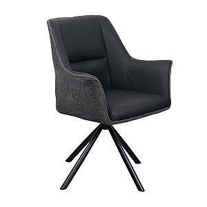 Стул Blum Кожа+Ткань Black