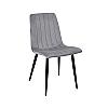 Стул DC-90P N14 Бархат Light Grey+Black Legs