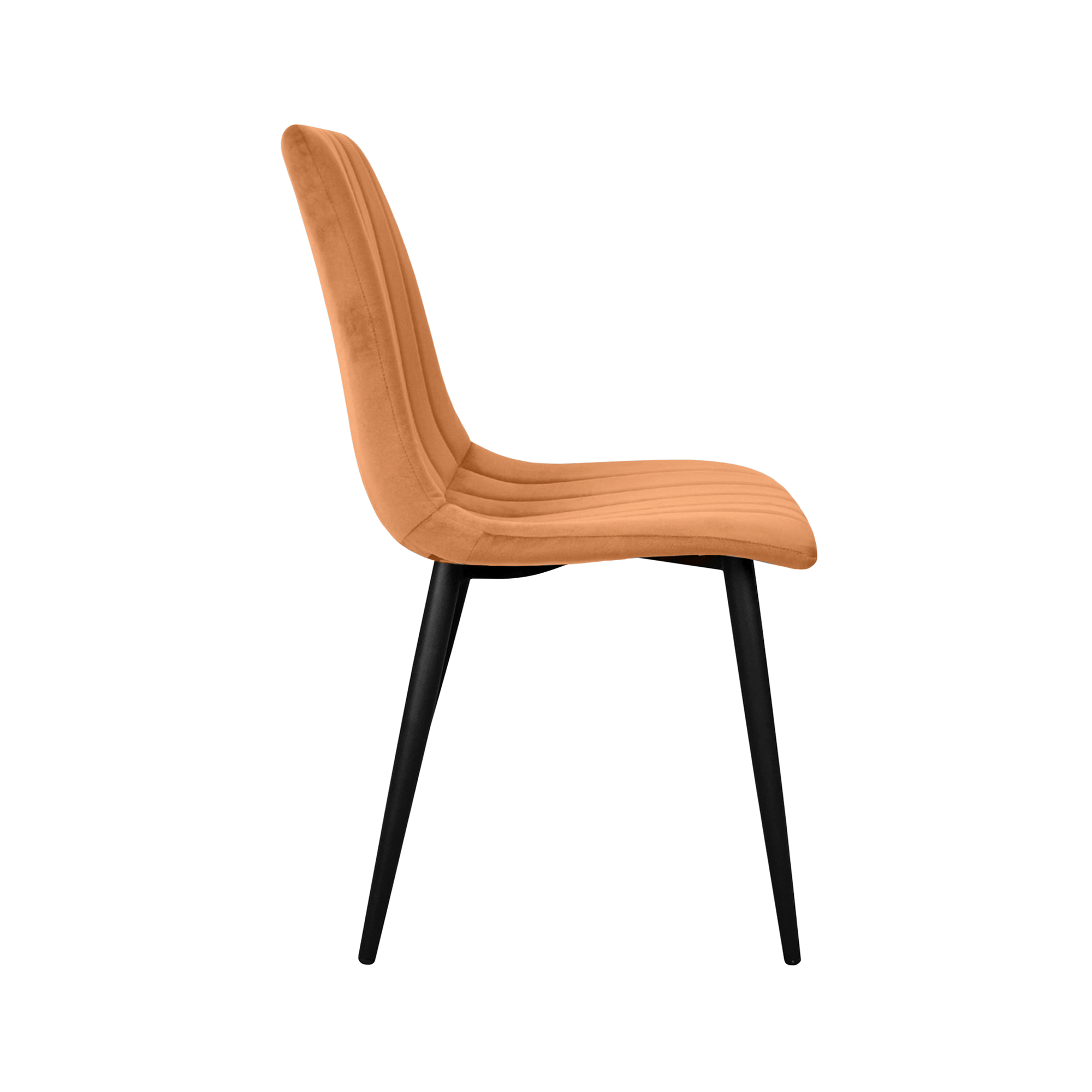 Стул DC-90P N43 Бархат Orange+Black Legs
