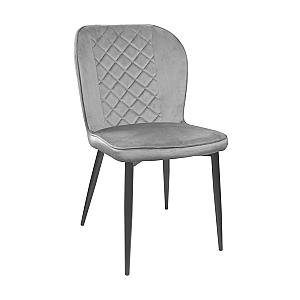 Стул Tusk Catifea Grey+Black Legs