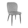 Стул Tusk Catifea Grey+Black Legs
