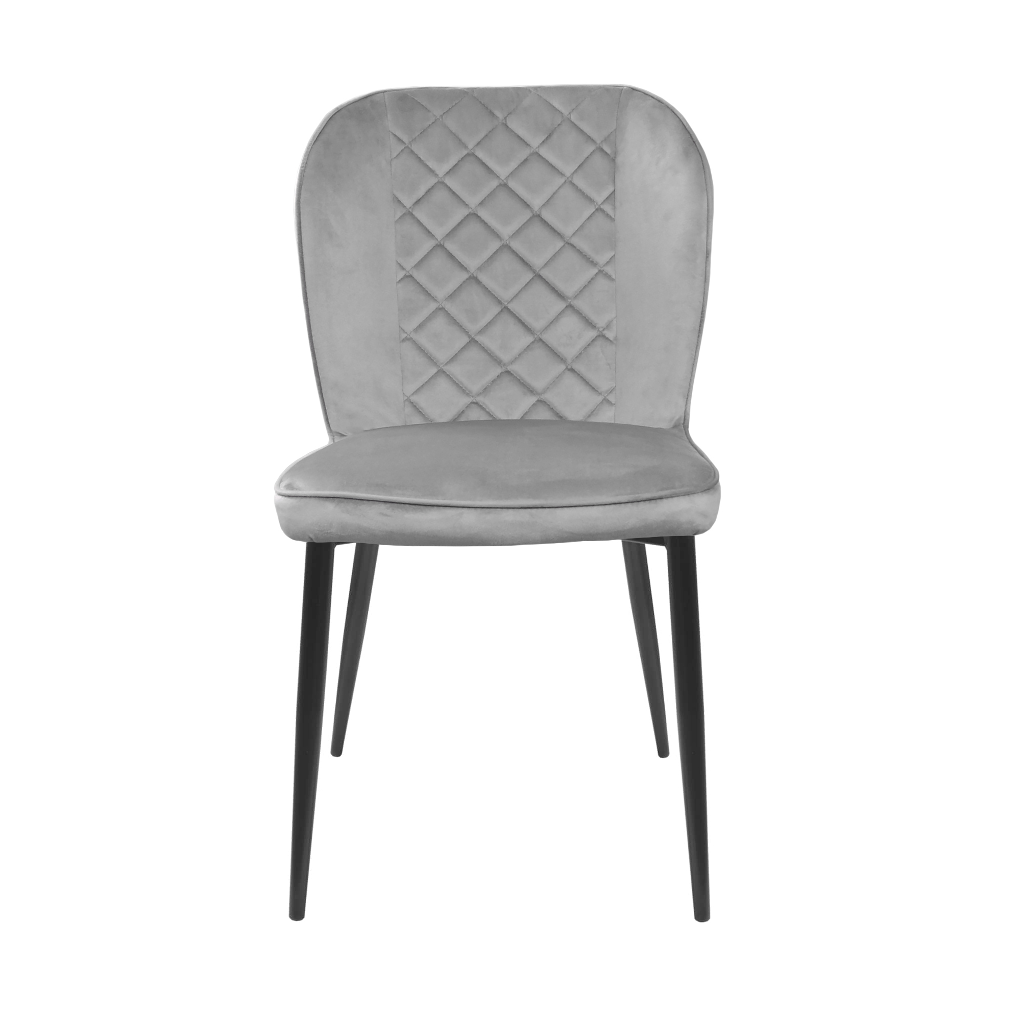 Стул Tusk Catifea Grey+Black Legs
