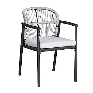 Стул для террасы Luzia Grey + Dark Brown Legs