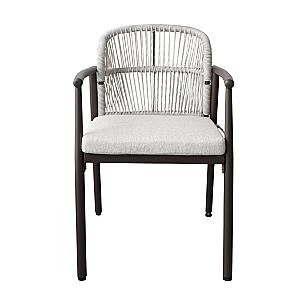 Стул для террасы Luzia Grey + Dark Brown Legs
