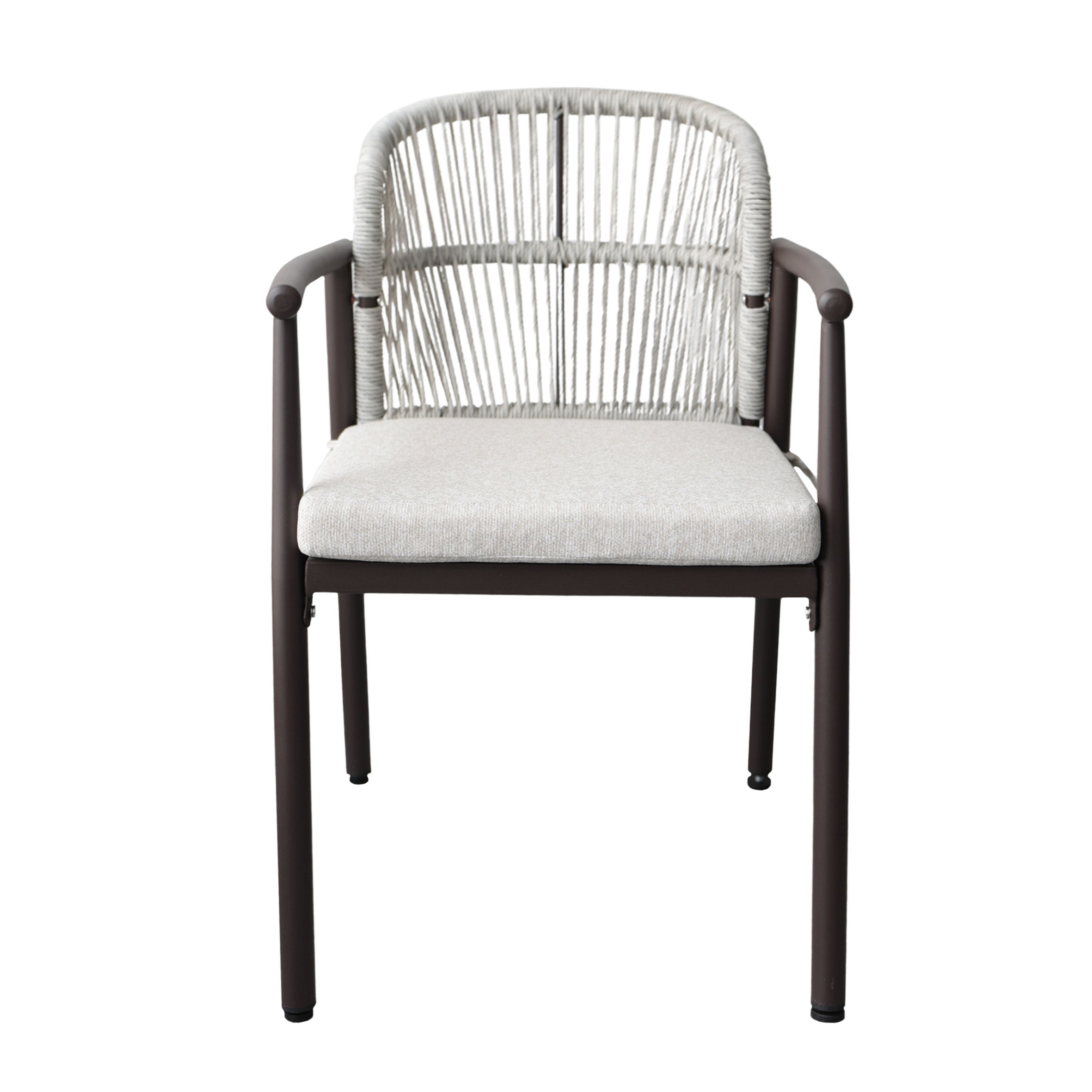 Стул для террасы Luzia Grey + Dark Brown Legs