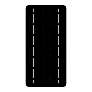 Столешница ALT120×60SQ (прямоугольная) Black