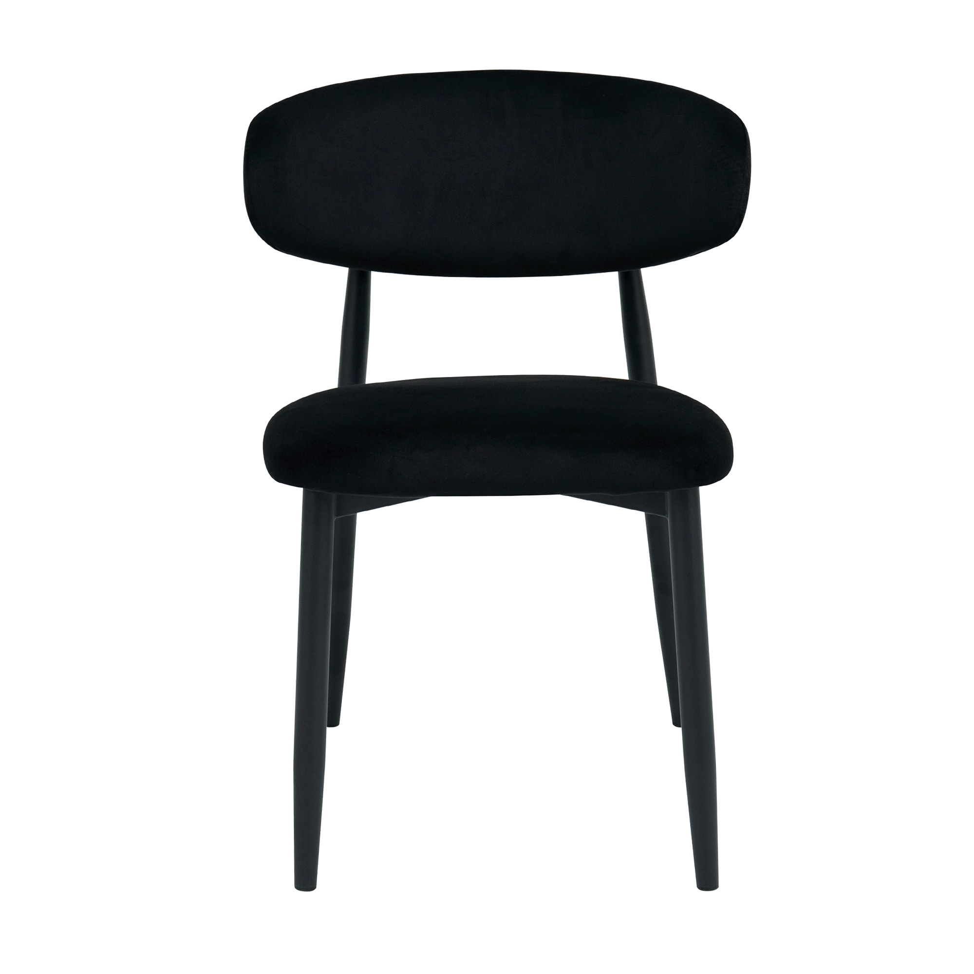 Стул Meridian Бархат Black (HLR66) + Black Legs