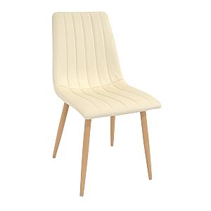Стул Dc-90wt Eco-Piele Beige+Transprint Legs