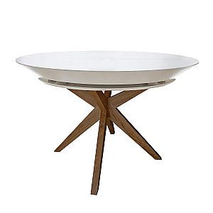 Раздвижной стол NOVA Furnir White Top+Italian Legs 127/177/227xH75