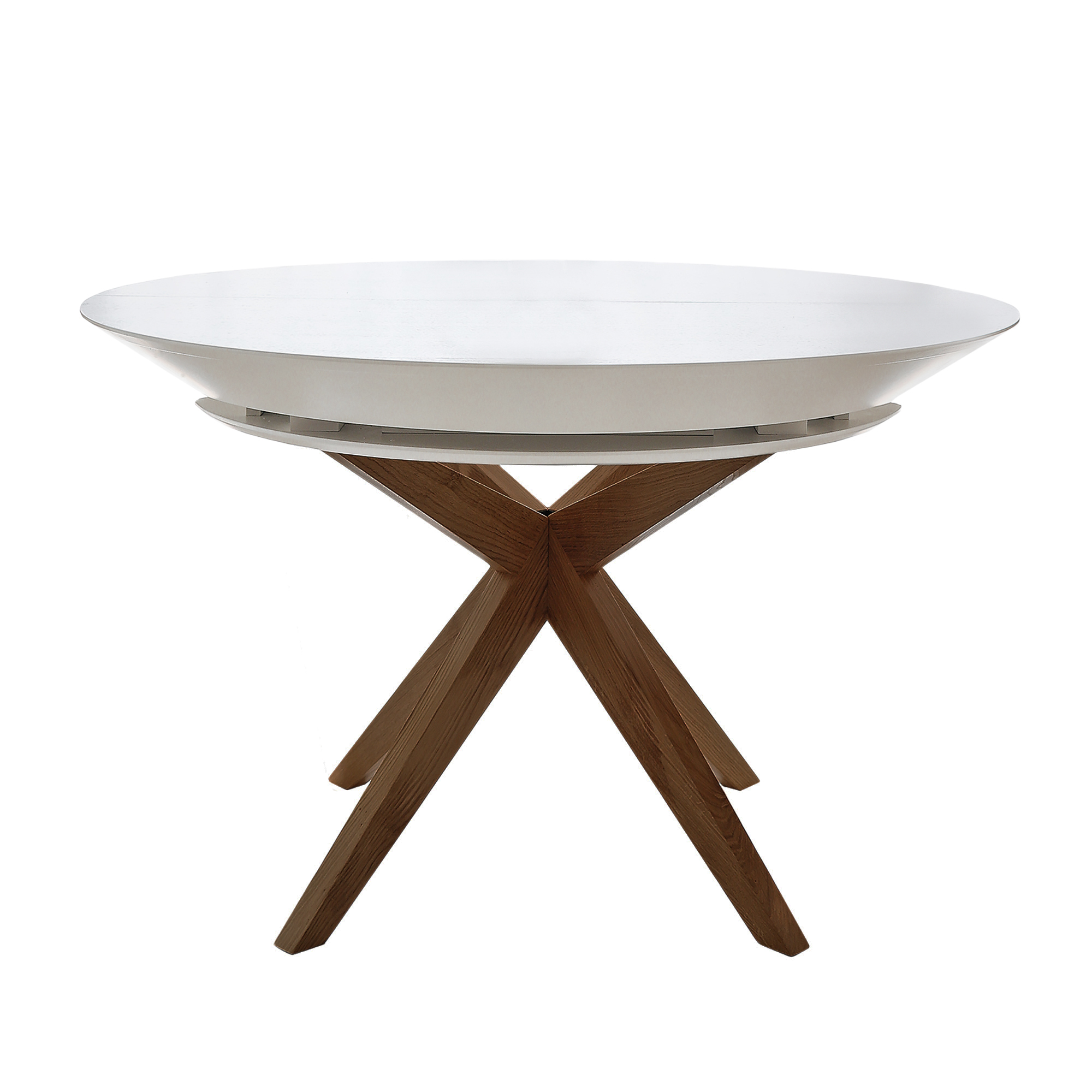 Раздвижной стол NOVA Furnir White Top+Italian Legs 127/177/227xH75