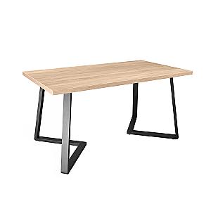Стол FRIDA Sonoma+Чёрные Ножки 150×80