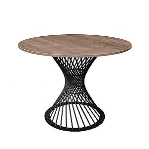 Стол FELICIA Колониальный+Черные Ноги ∅100