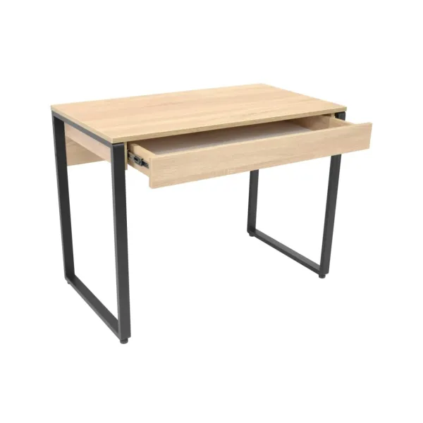 Офисный стол small 100×55 sonoma/black