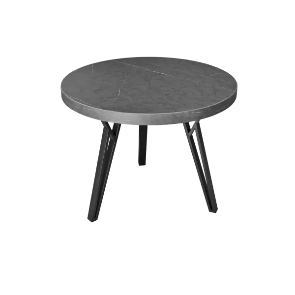 Masuta cafea tokyo rondo marmura neagra d60