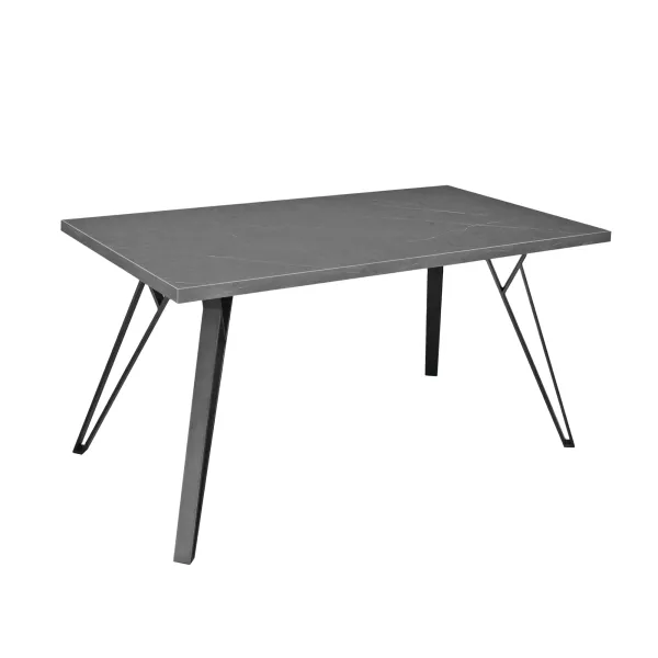 Masa tokyo marmura neagra 150×80