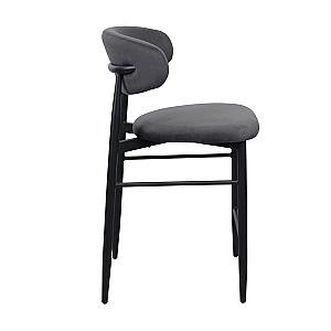 Барный стул meridian бархат grey (hlr21) + black legs