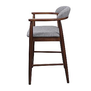 Барный стул midas light grey (sd207-6) + walnut 5544