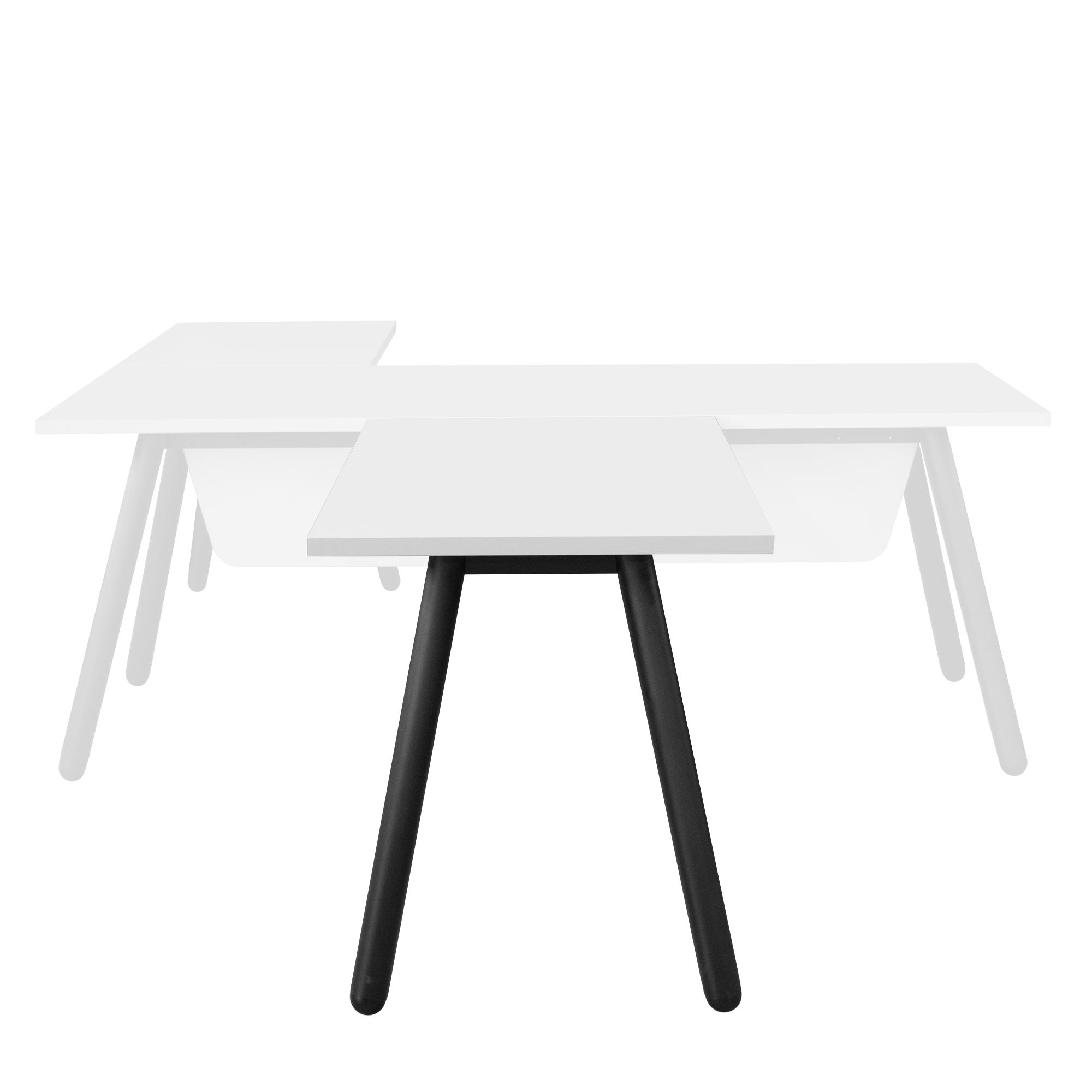 Центральная пристройка Fusion (80×60) Grey/Black