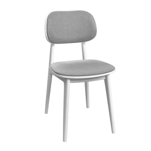 Стул lula ткань (malmo 90)+white legs