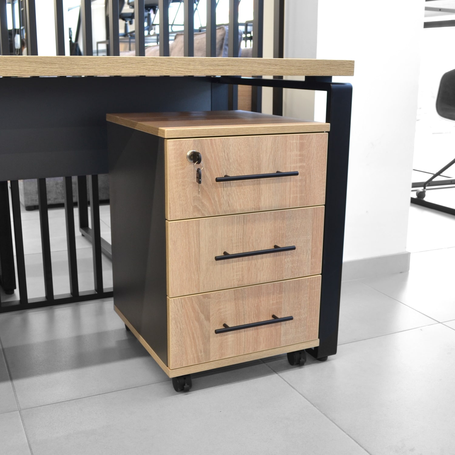 Тумба Rollbox Sonoma/Anthracite