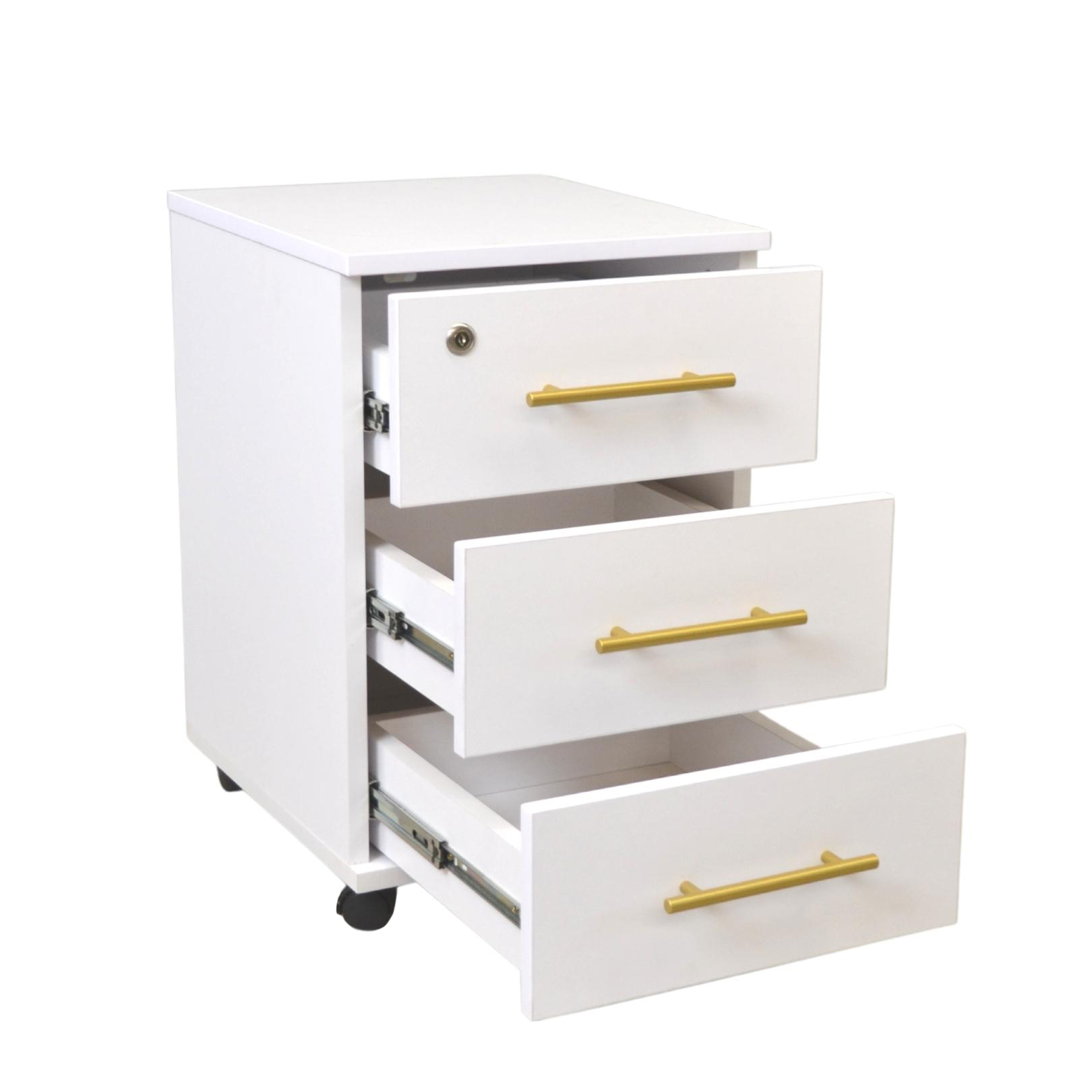 Комод Rollbox White/Gold
