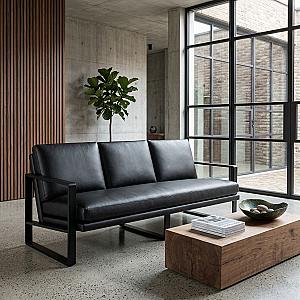 Диван York 3 Pu Black