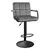 Scaun de bar sb-042 catifea grey nr.40+black leg