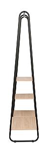 Вешалка hampton 110×40×170h дуб/black
