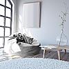 Fotoliu puf bean bag color/stofă ø 95 light-grey