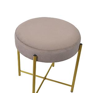 Taburet taco beige gold legs