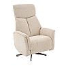 Кресло с реклайнером Taren ROM-010 Beige (Royal Boucle Natural)