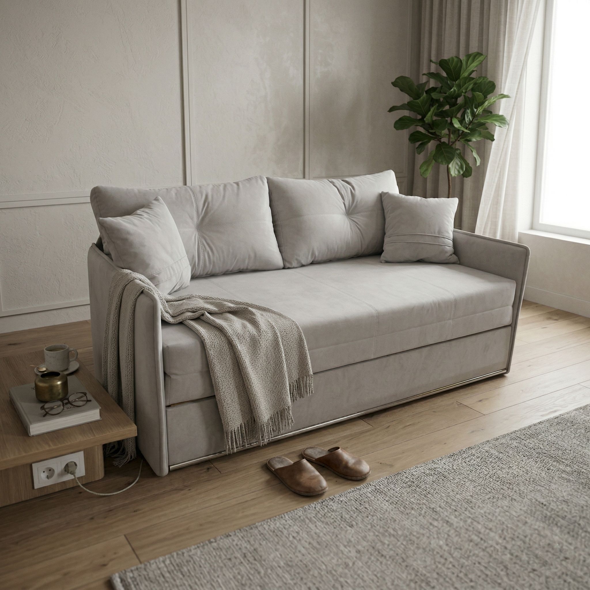 Раздвижная софа Orion 180 Grey
