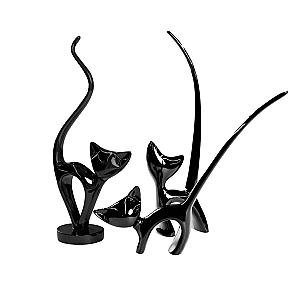 Deco Pisici Black 3 pcs