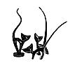 Deco Pisici Black 3 pcs
