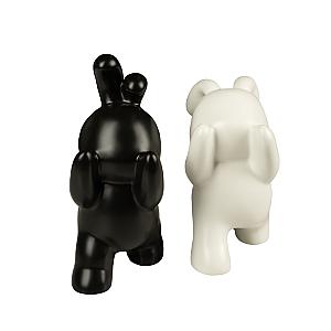 Deco Iepuri Black & White
