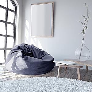 Кресло мешок Bean Bag Color/Stofă Ø 95 Indigo