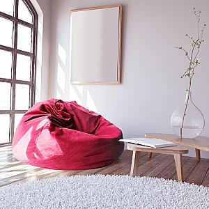 Кресло мешок Bean Bag Color/Stofă Ø 95 Red
