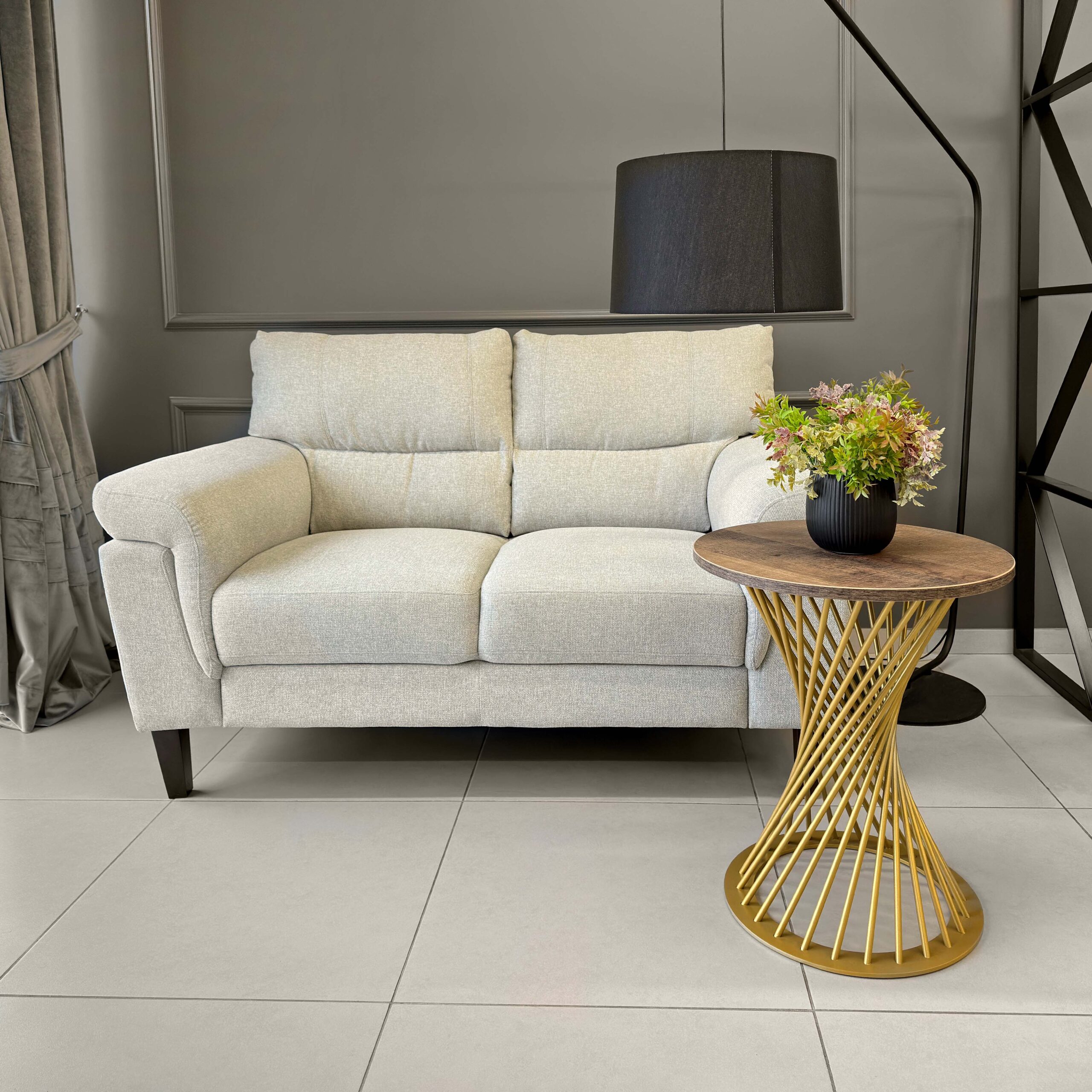 Столик для кофе FELICIA Colonial+Golden Leg H58