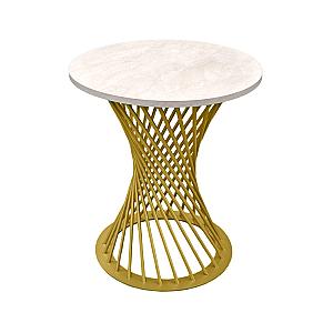 Столик для кофе FELICIA Mătase+Golden Legs H58