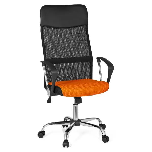 Fotoliu birou f-63 black+orange