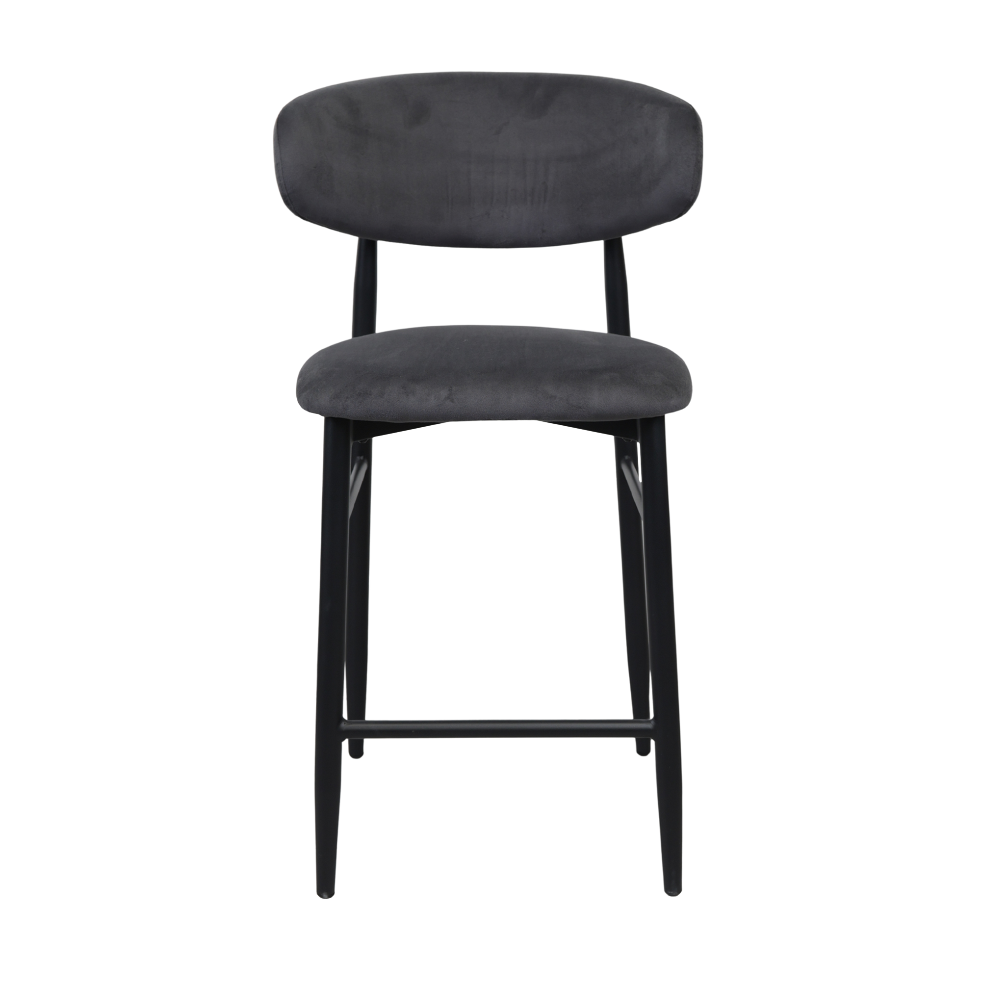 Барный стул Meridian Бархат Grey (HLR21) + Black Legs