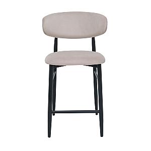 Барный стул Meridian Бархат Beige (HLR7) + Black Legs