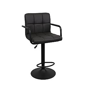 Барный стул SB-042~BlackPU (WAX424)+Black Leg