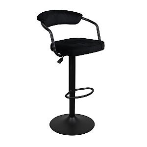 Барный стул SB-31 Бархат Black+Black Leg