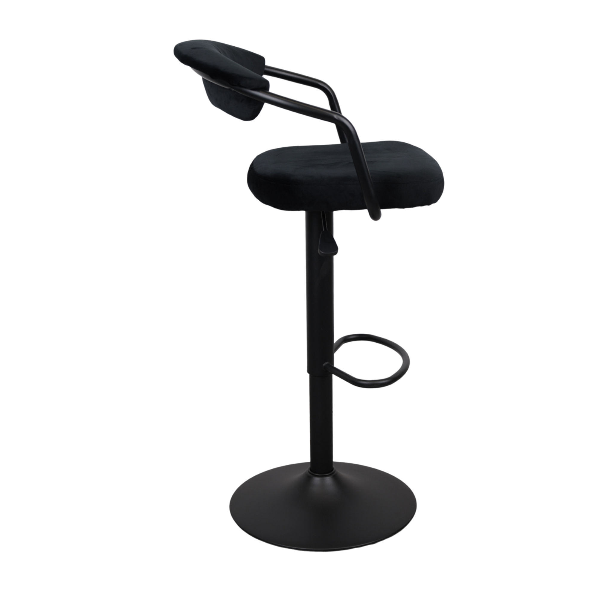 Барный стул SB-31 Бархат Black+Black Leg
