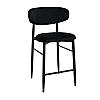 Барный стул Meridian Бархат Black (HLR66) + Black Legs