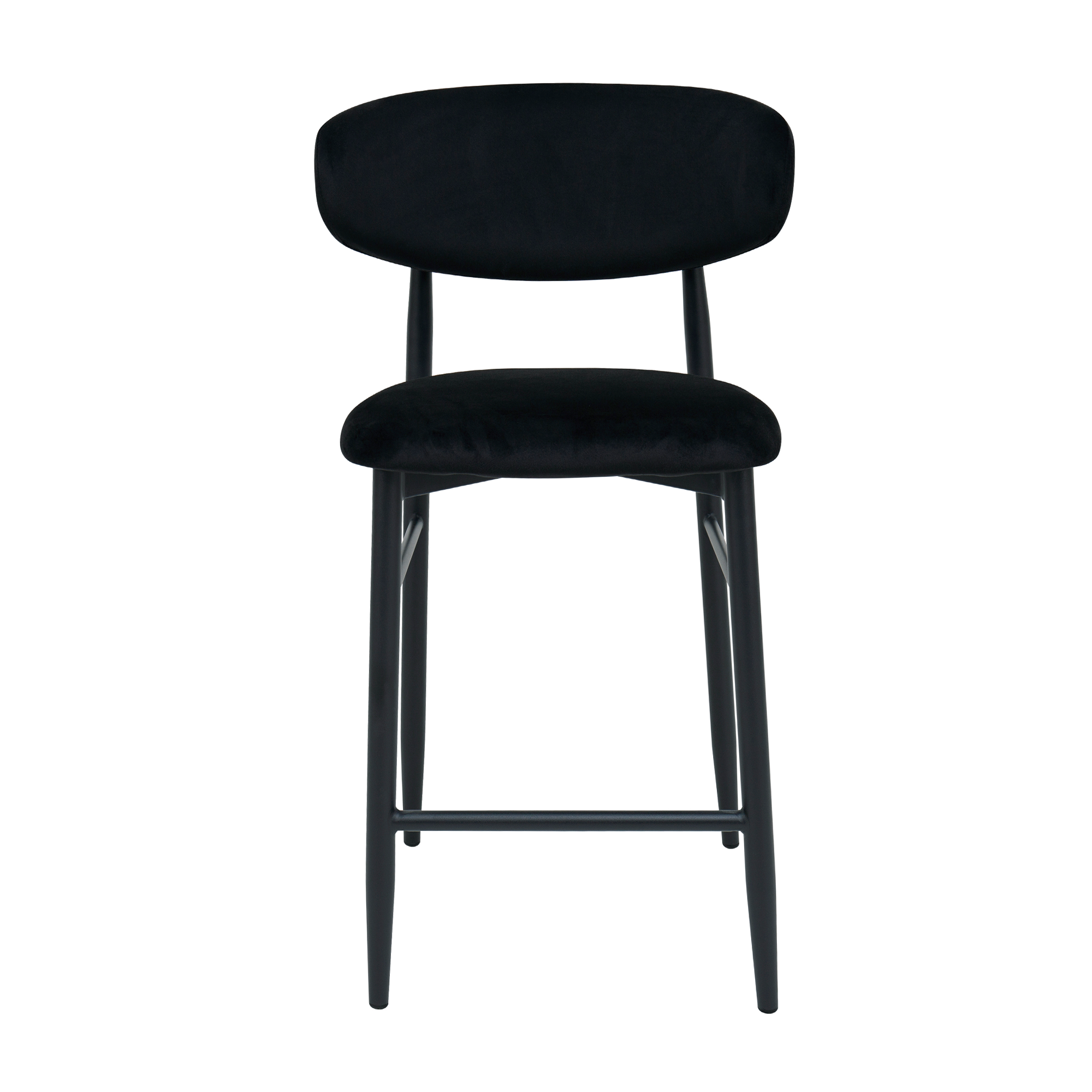 Барный стул Meridian Бархат Black (HLR66) + Black Legs