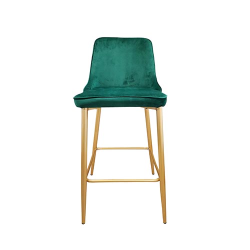 Барный Стул Clasic Green HLR 56+Gold Legs