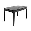 Раскладной стол RL-67 Black Glass+Black Legs 120/150×75